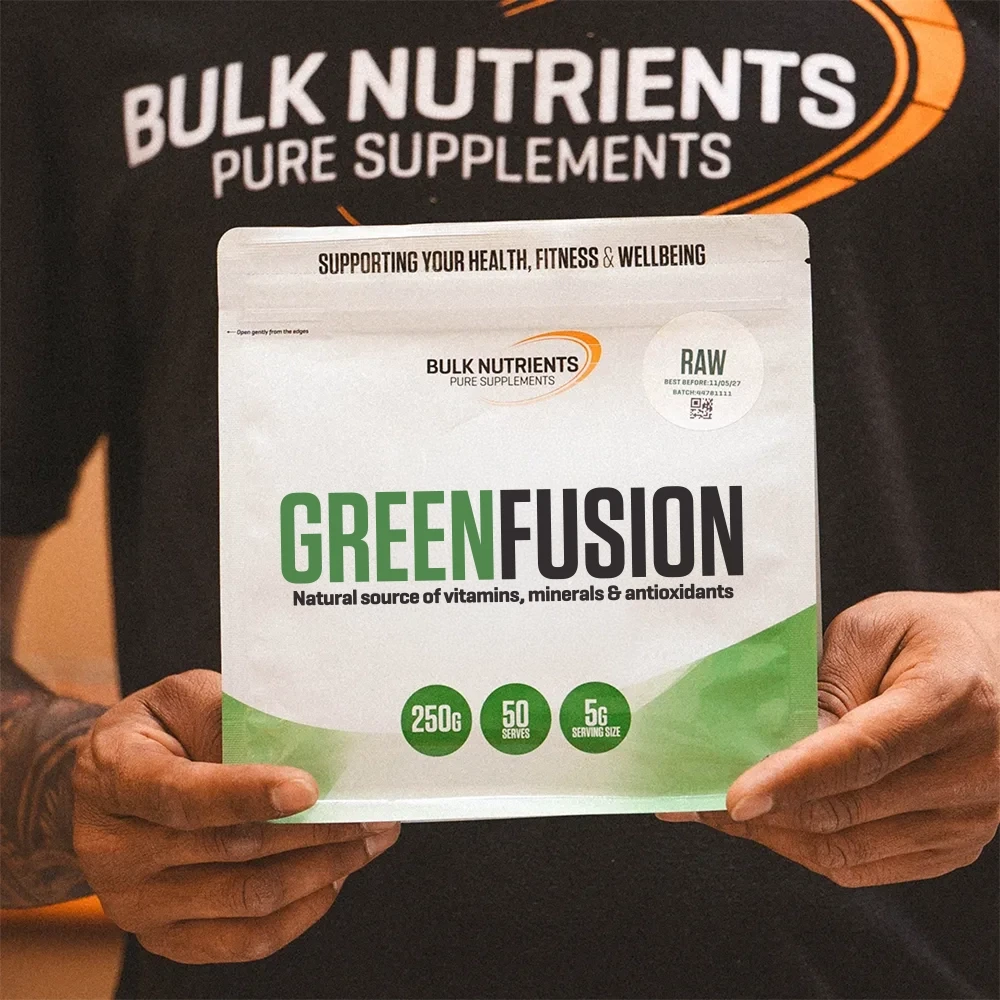 Bulk Nutrients' Green Fusion packed with vitamins minerals and anti oxidants a blend you can trust.