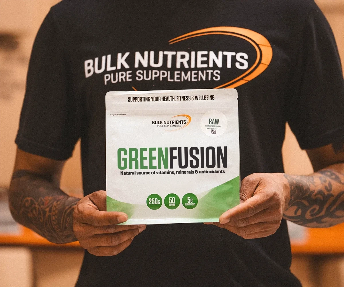 Our Green Fusion boasts 50 serves per packet, with a large array of easily absorbed superfoods.