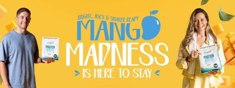 Protein Water - Mango Iced Tea - Bright, juice & Shaker ready Mango Madness is here to stay.