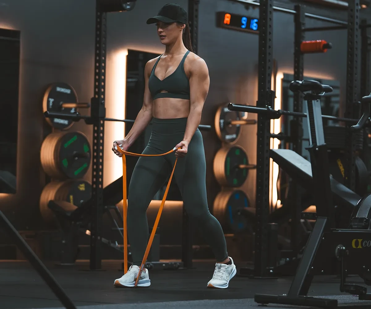 Bulk Nutrients  Ambassador Helena Sly in the gym