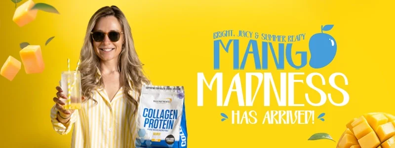 Collagen Protein - Limited Edition Mango Iced Tea - Bright, juice & summer ready Mango Madness has arrived.