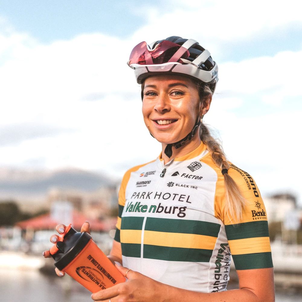 Professional Cyclist, R&D Wizard and Bulk Ambassador Nicole Frain