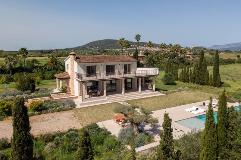 Terrace and pool