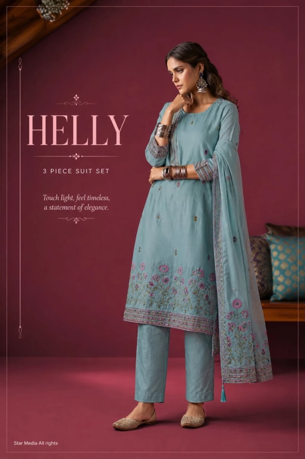 three piece suits from Lj by Resham Textiles