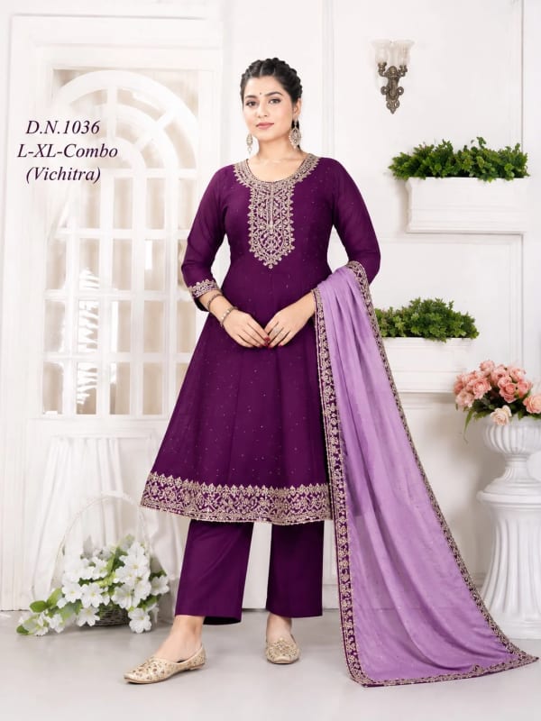 DNO 1036 ELEGANT SHORT ANARKAIL from Lj by Resham Textiles