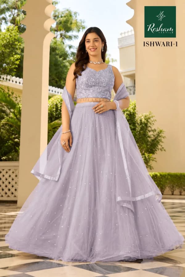 ISHWARI-3 Elegant CROP TOP from Lj by Resham Textiles