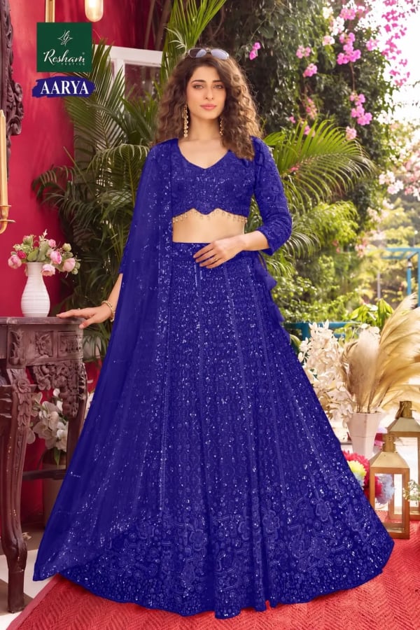 AARYA Elegant CROP TOP from Lj by Resham Textiles