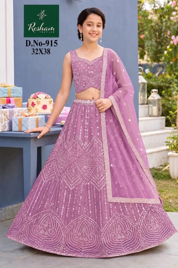 915-C Elegant CROP TOP from Lj by Resham Textiles