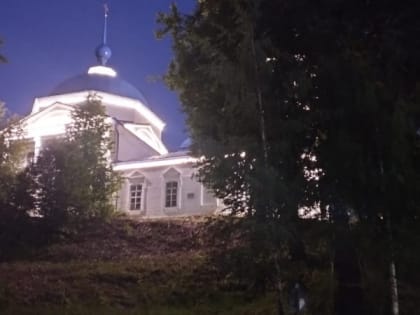 Сретенский храм преобразила архитектурно-художественная подсветка