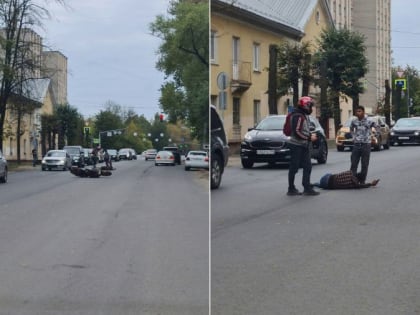 В Ярославле сбитый мотоциклистом пешеход оказался в больнице