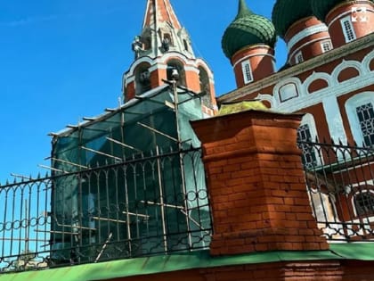 На церкви в Ярославле следы от пуль 1918 года закроют фреской святого