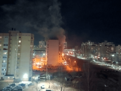 В Ярославле ночью горел многоквартирный дом