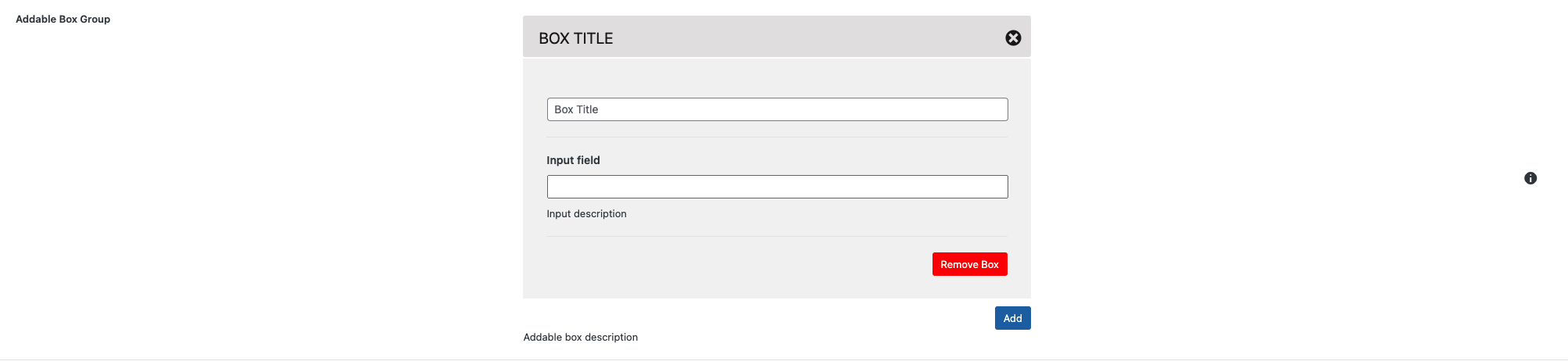 Addable Box Preview