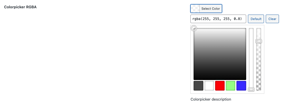 ColorPicker RGBA Preview