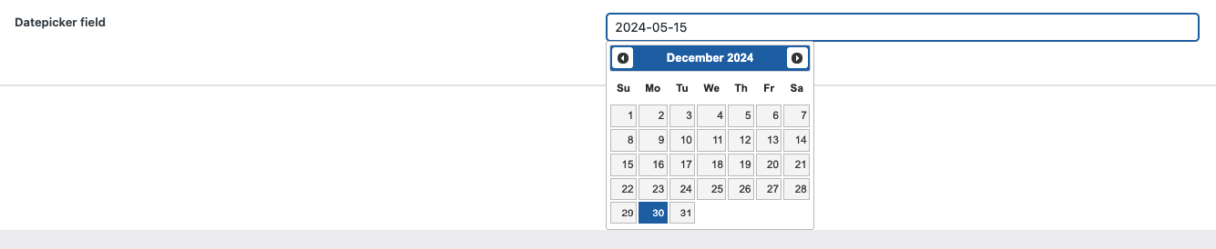 DatePicker Preview