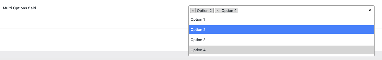 Multi Options Preview