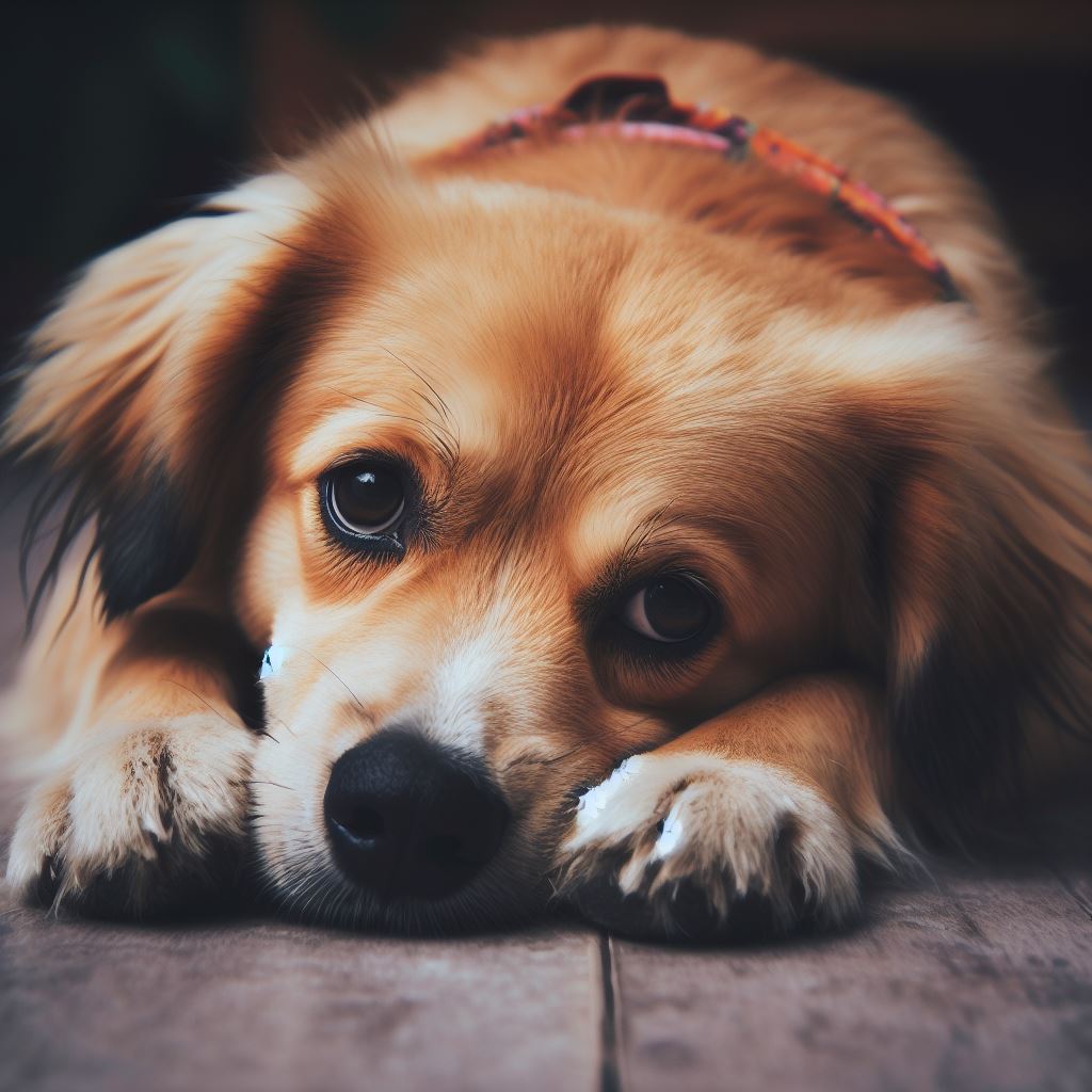 Perro triste