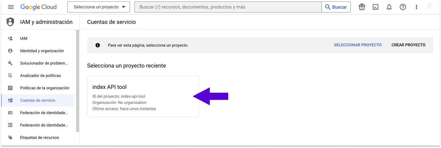 select project