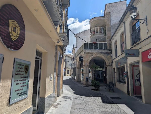 Fotografía de Alba de Tormes que muestra ciudad, ruinas y monumento.