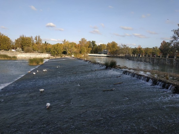 Fotografía de Aranjuez que muestra nieve.