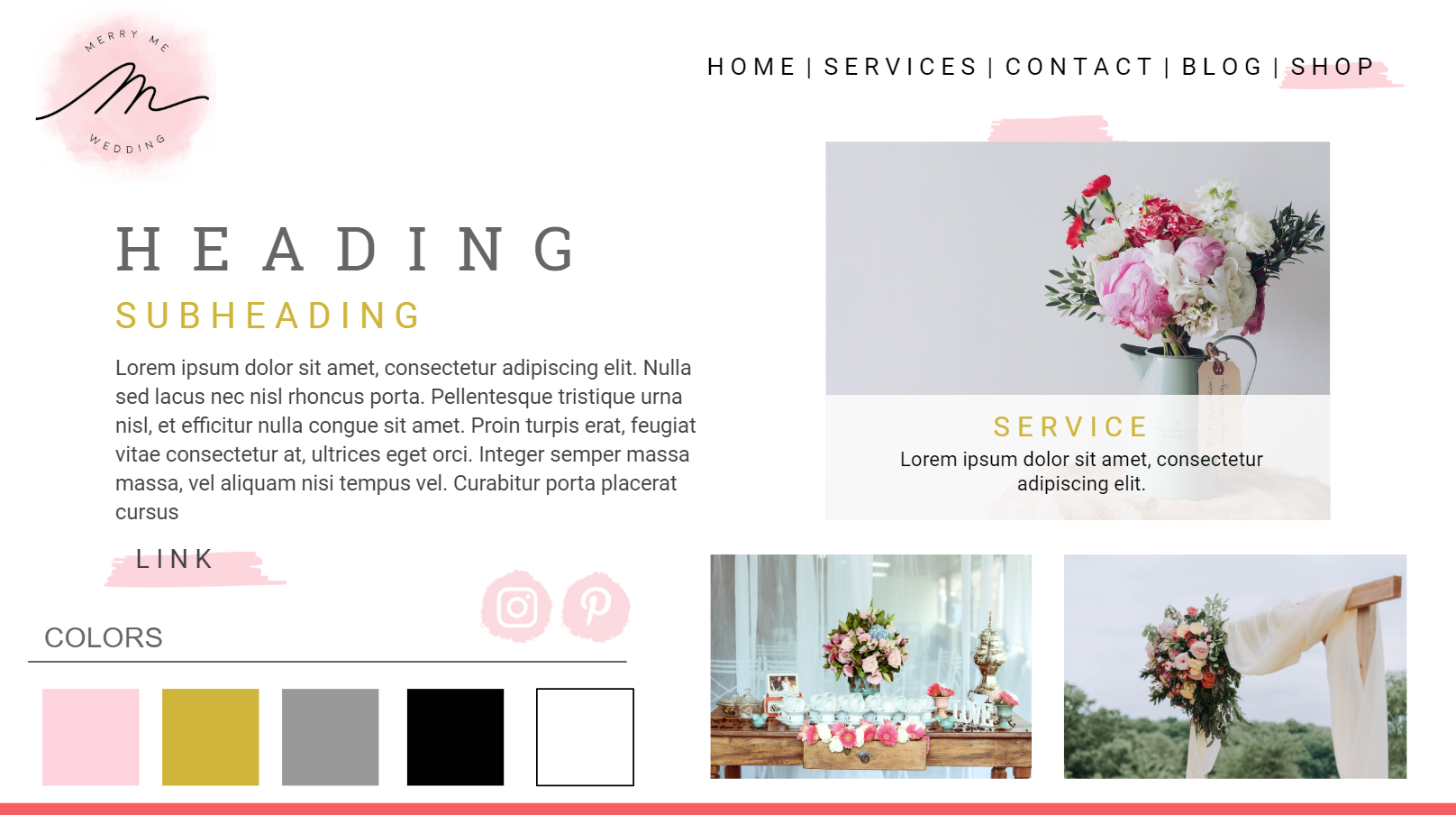 Merry Me Wedding style tile 01