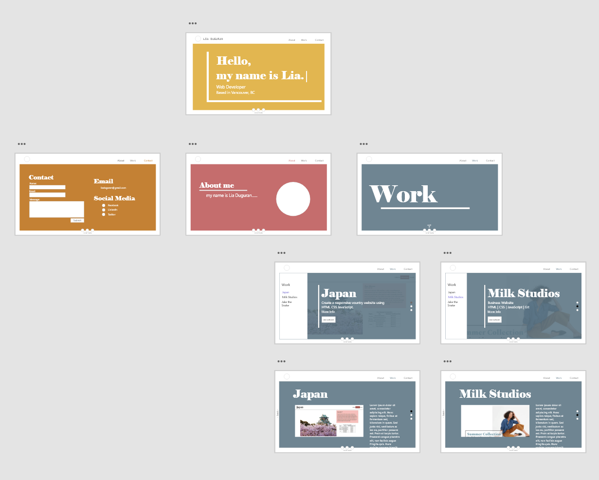 Portfolio, colorful mockup idea 01