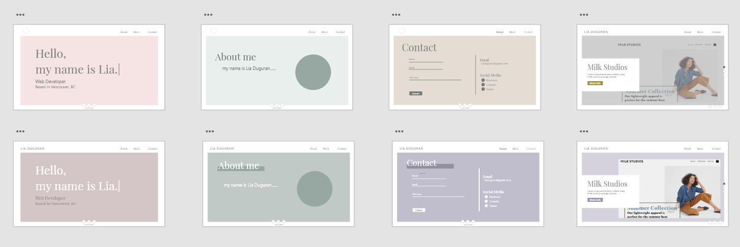 Portfolio, colorful mockup idea 02