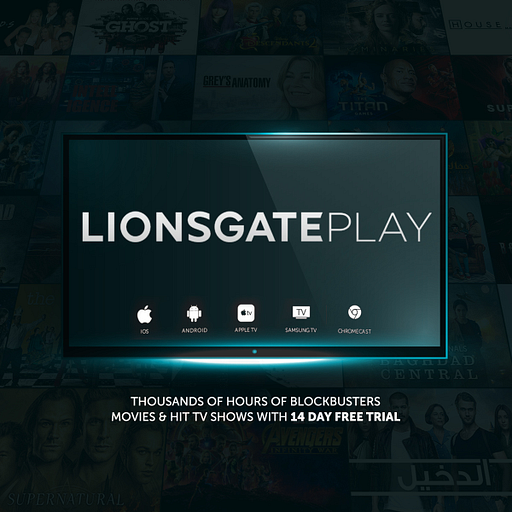 LionGate play 3 Months logo