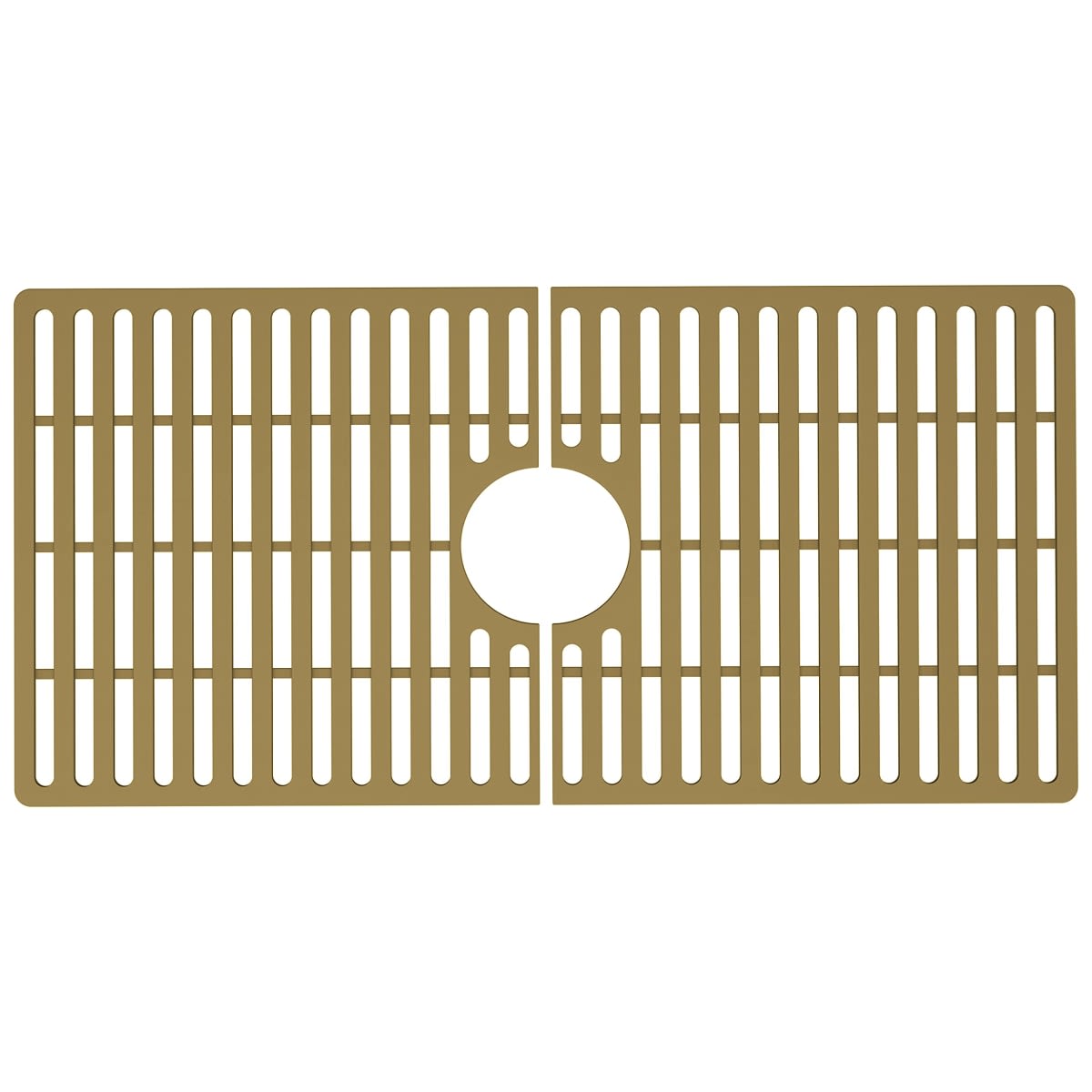 VIGO 30 in. x 15 in. Silicone Bottom Grid for Single Bowl Kitchen Sink in Matte Gold