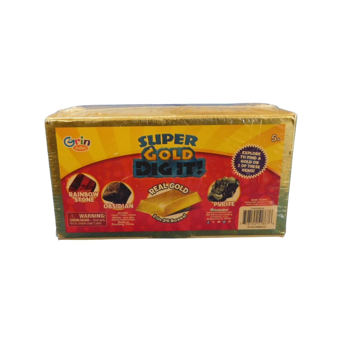 Grin Studios Super Gold Dig It Brick Discovery Toy