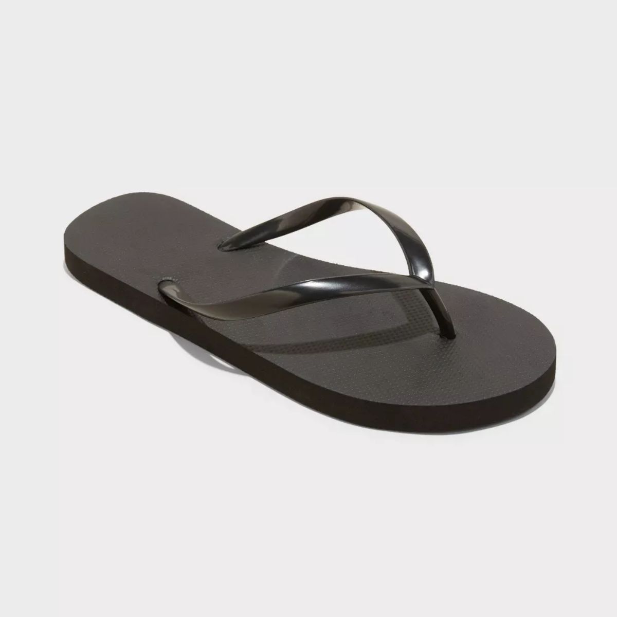 Women's Sydney Flip Flop Sandals - Shade & Shore™ Black 8: Slip On, Open Toe, Non Marking Outsole, Medium Width