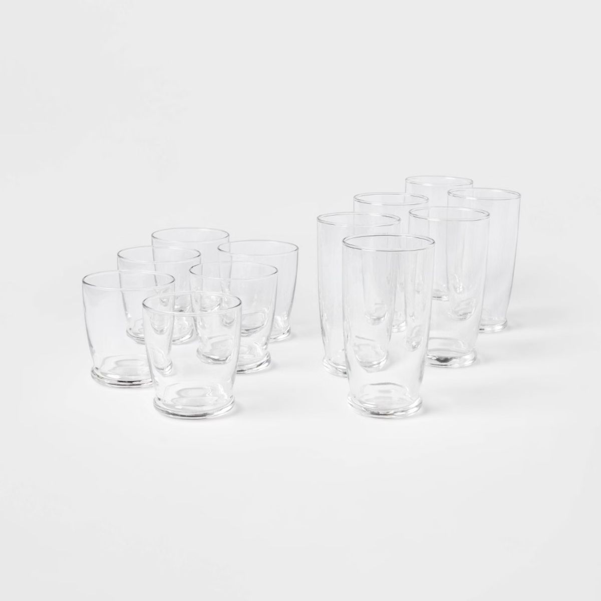 12pc Glass Lenoir Highball and Double Old Fashion Glass Set - Threshold™