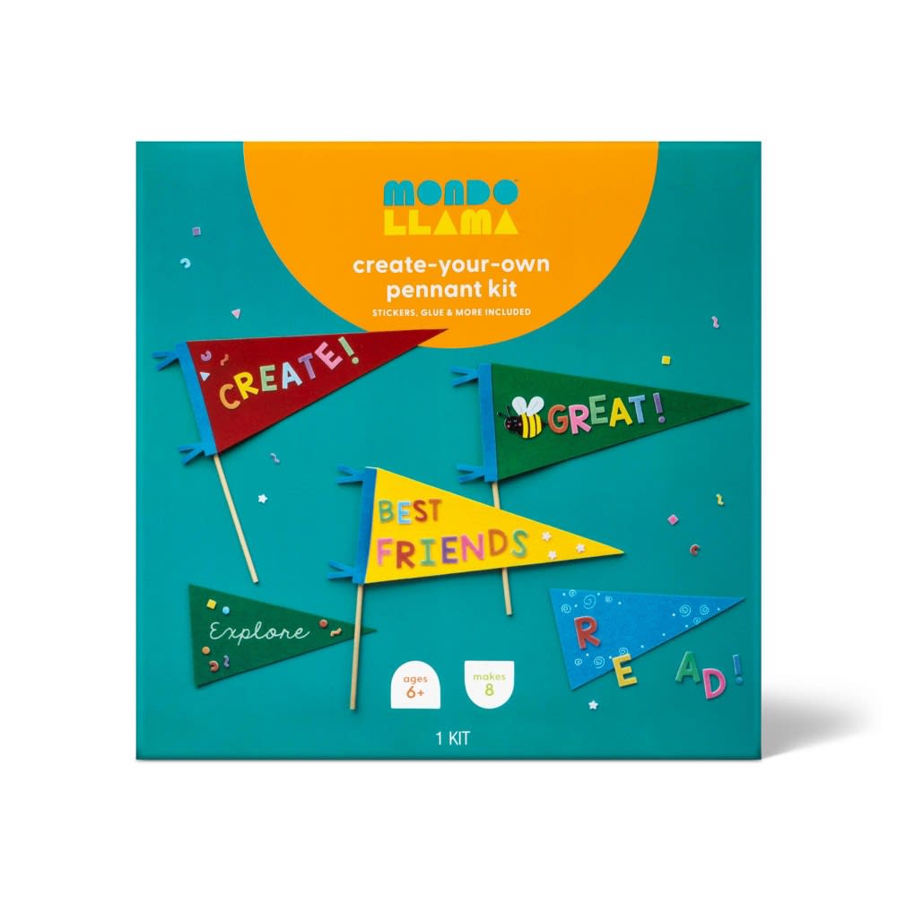 Make-Your-Own Pennant Wood Craft Kit - Mondo Llama™