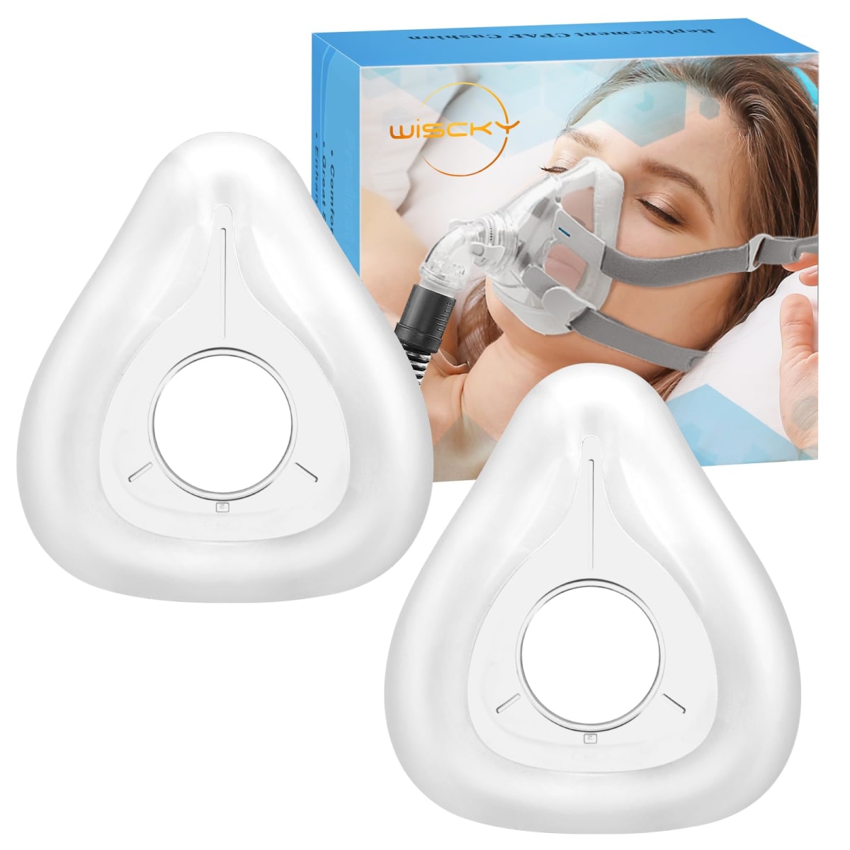 2 Packs Replacement Cushion for AirFit F20 - Reliable Seal Mask Cushion Perfect Fit for Full Face Mask - Accessories Replacement Supplies(Large)