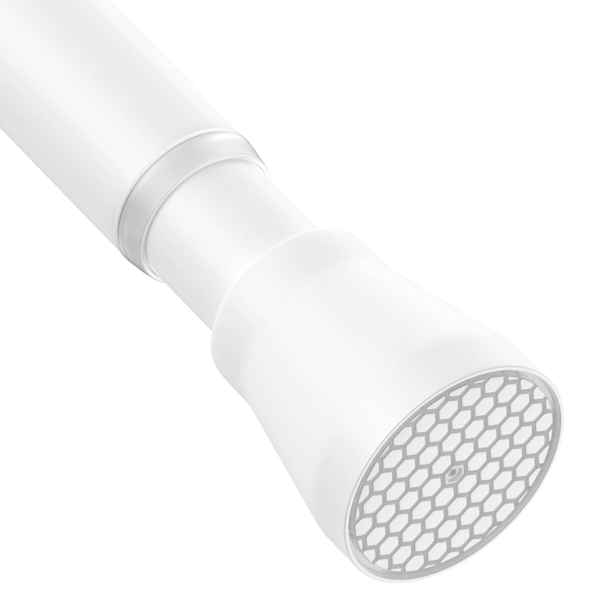 AIZESI Tension Curtain Rod 30-64 Inch No Drilling Adjustable Tension Rod Never Rust & Non-Slip Tension Curtain Rod White Spring Loaded Curtain Rods for Window Bathroom Doorway Closet Cupboard