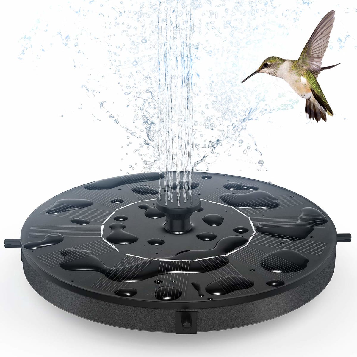 GOLDFLOWER Solar Fountain, Floating Solar Powered Water Fountain Pump for Bird Bath, Garden, Pond, Pool, Outdoor Fountain (1.4W)