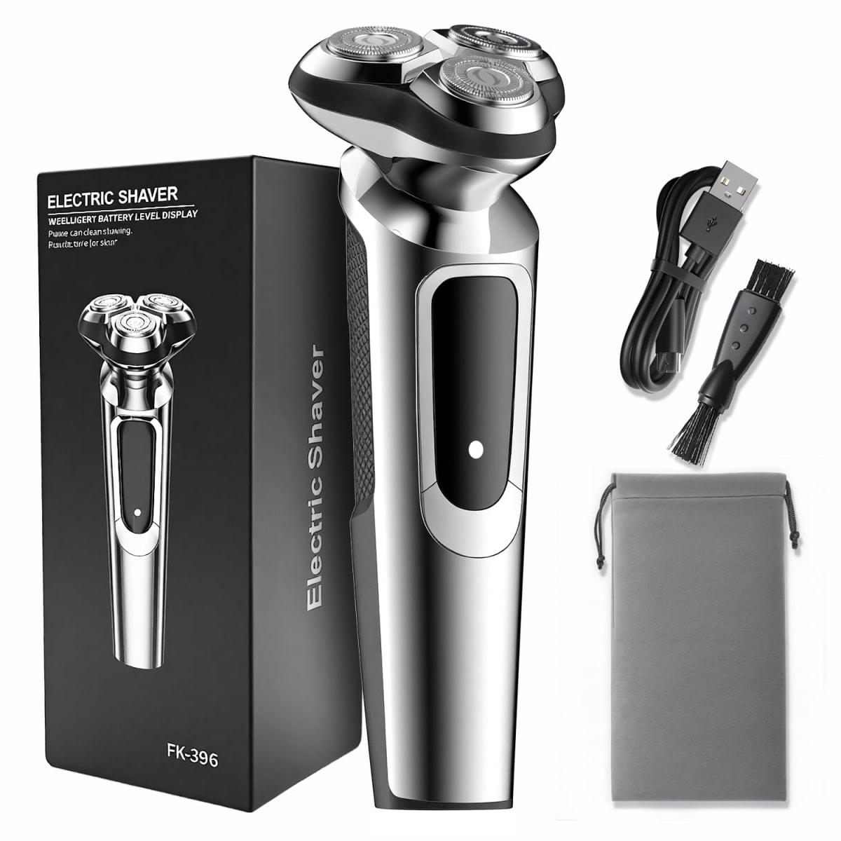 Electric Razor for Men, 2025 Upgraded Electric Shavers for Men, USB-C Rechargeable, Wet & Dry Shaver with Pop-up Trimmer and Travel Case