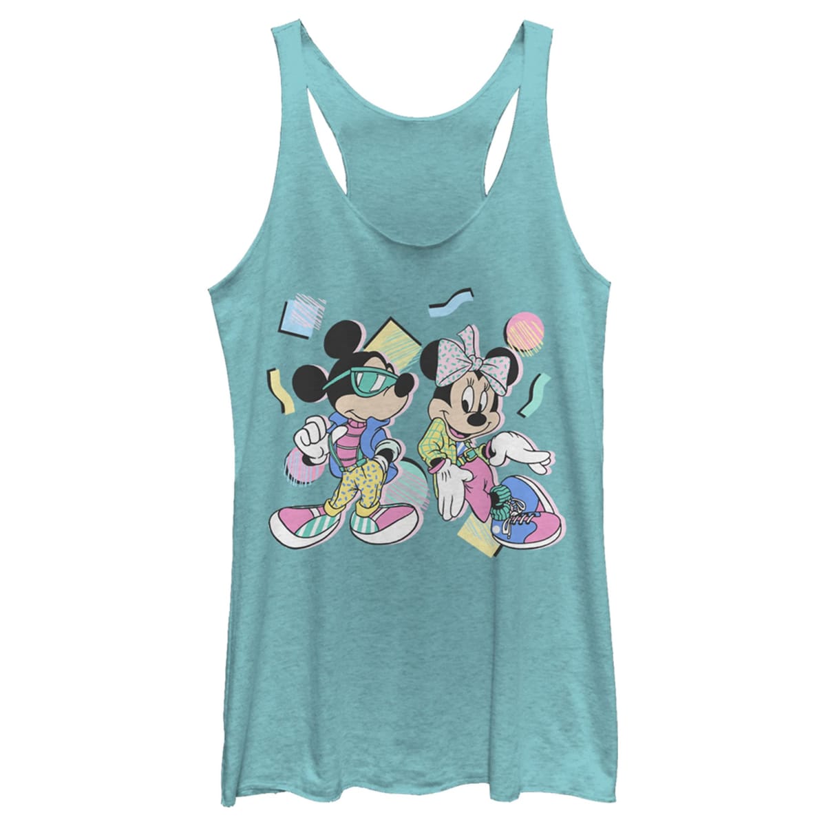 Disney Women's 80s Minnie Mickey, Tahiti Blue, Small