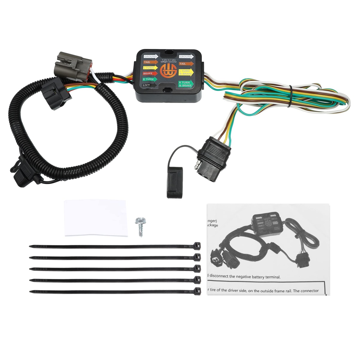 X AUTOHAUX 1 Set 118269 Vehicle Side 4-Pin 4 Way Trailer Wiring Harness Trailer Converter for Kia Sorento 2011-2020