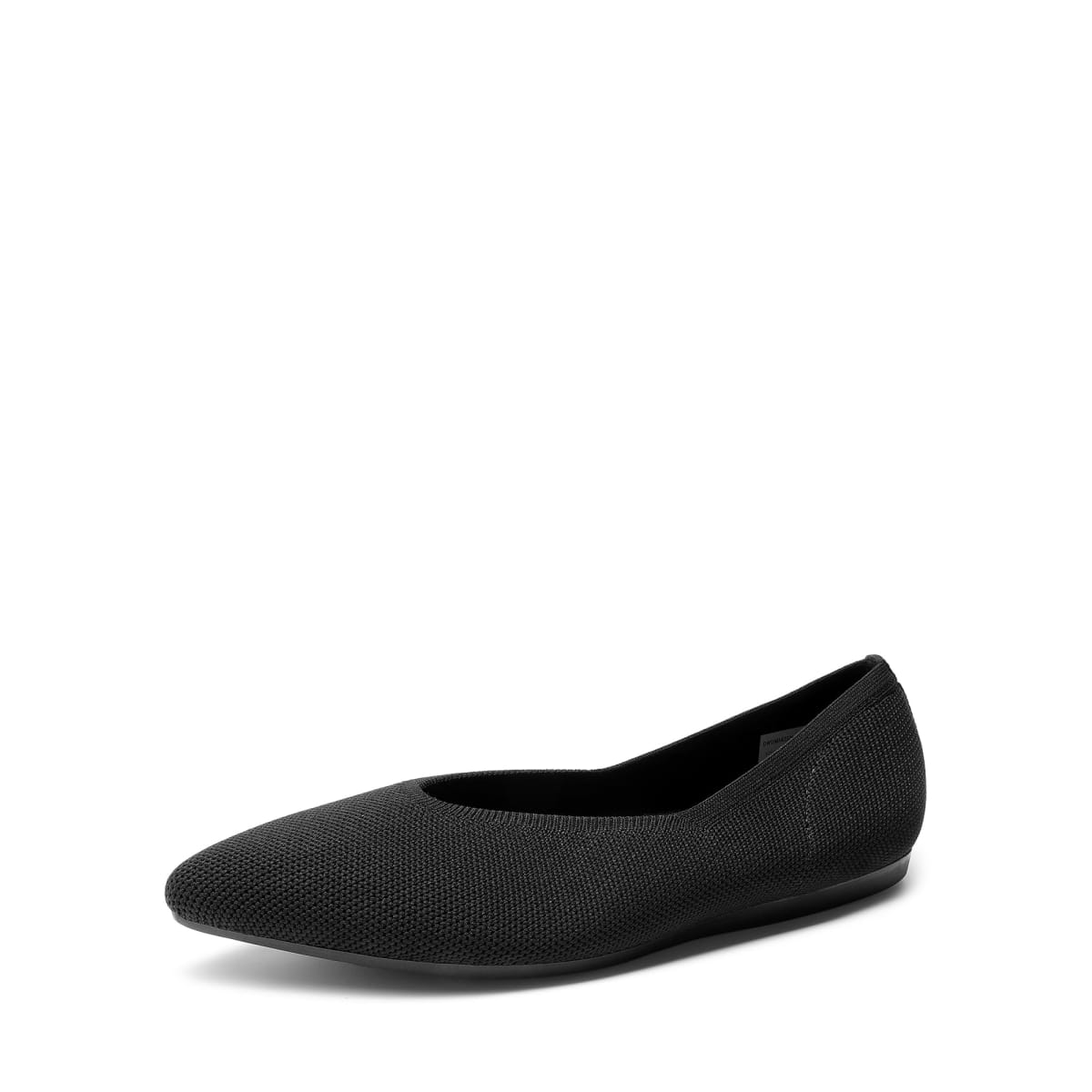 DREAM PAIRS Pointed Toe Flats for Women, Comfortable Dressy Knit Ballet Flats with Arch Support, Women's Dress Shoes for Work Office Business Casual Travel, Black, 7.5