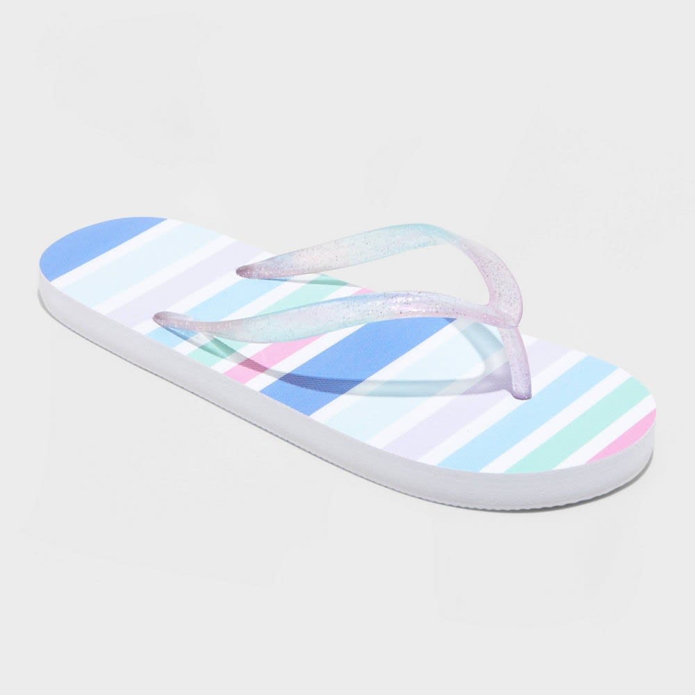 Kids' Sam Slip-On Flip Flop Sandals Blue - Cat & Jack - SIZE M (2/3)