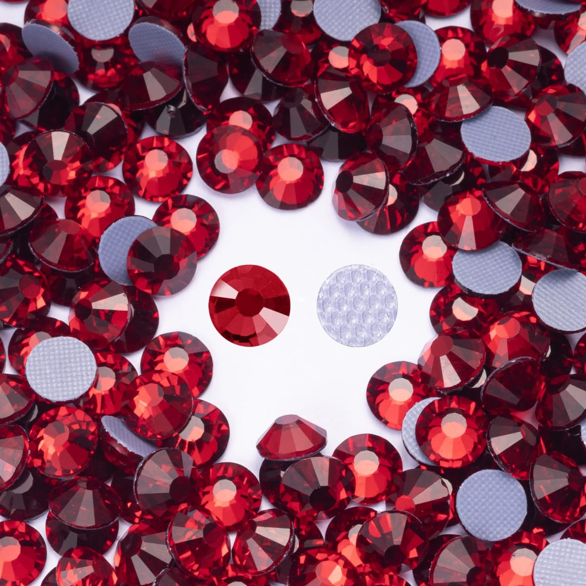 Meibite Hotfix Rhinestones Bulk, 1500PCS Dark Siam Hot Fix Rhinestones for Clothes DIY Decoration Crafts, Dark Siam, SS16, 3.8-4.0mm