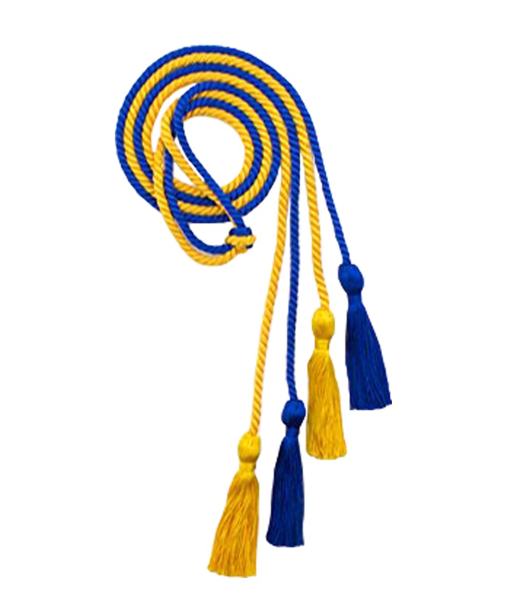 National Honor Society Honor Cords - Royal Blue and Gold