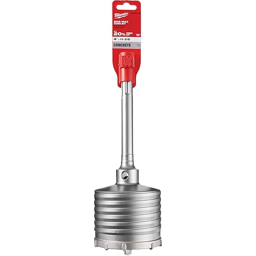 Milwaukee 48-20-5432 SDS-Max 1-Piece Core 4" x 11-3/8"