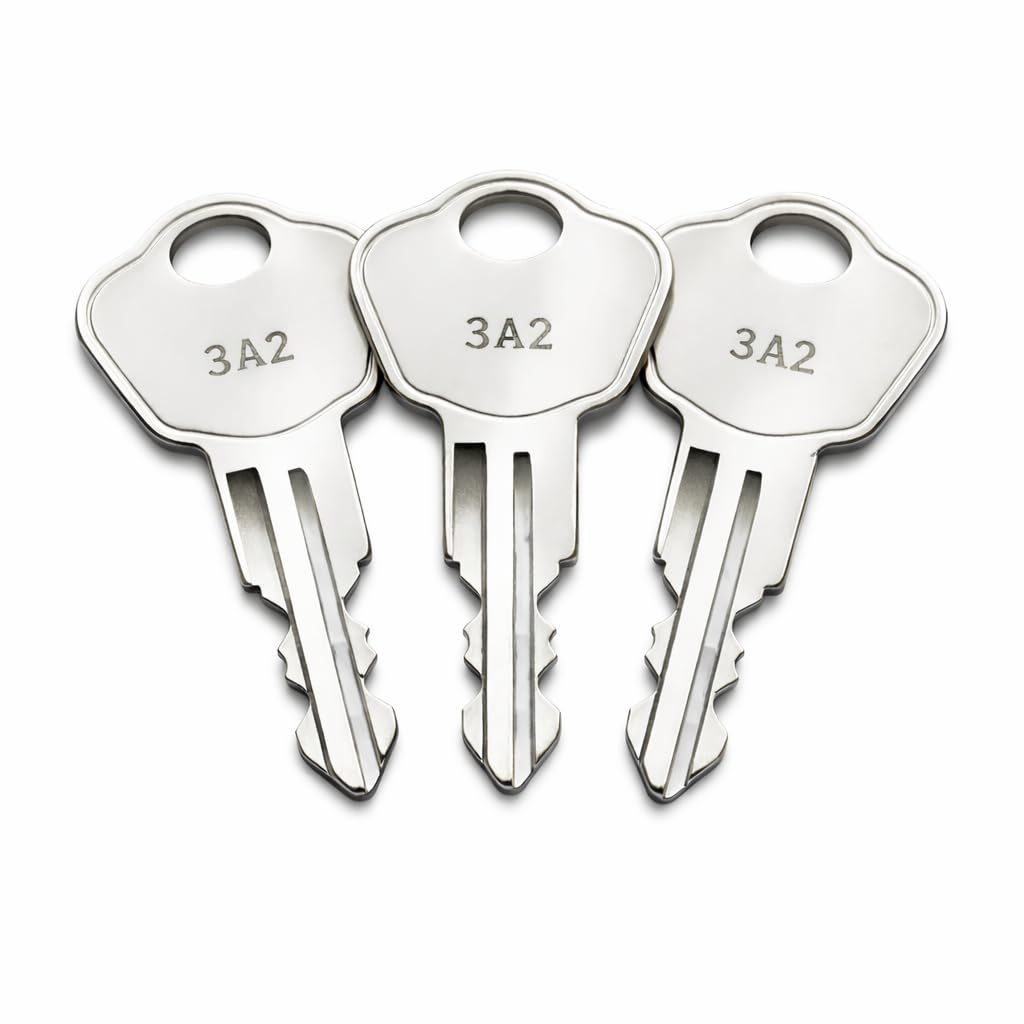 (3 Pack) 3H2 Keys for Sentry Safes Model 1100, Compatible with Safe Boxes, Lock Boxes, File Cabinets and Storage Chests, Pre Cut to Key Code 3A2-3W2