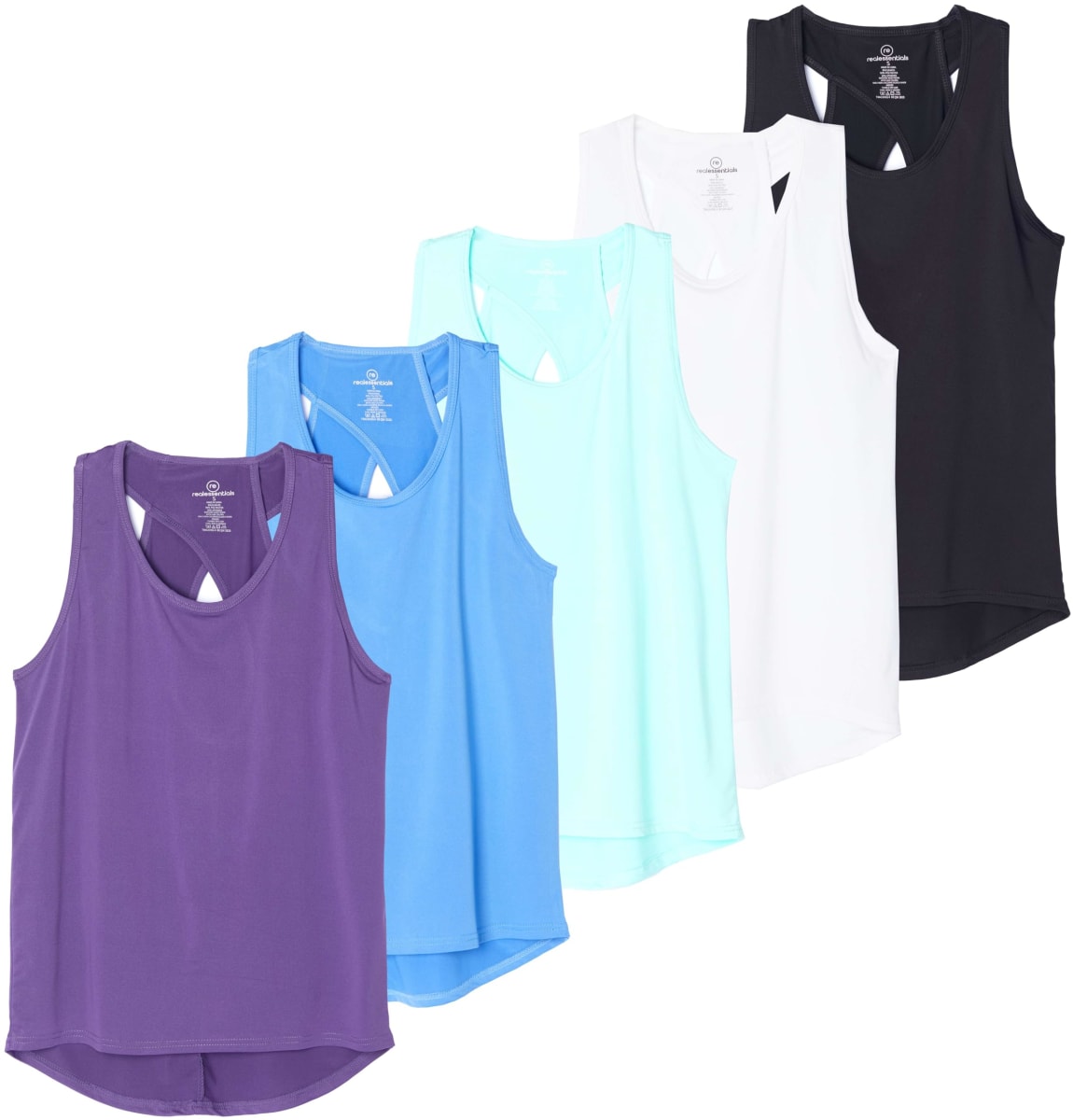 Real Essentials womens Athletic, Set 8, 2X