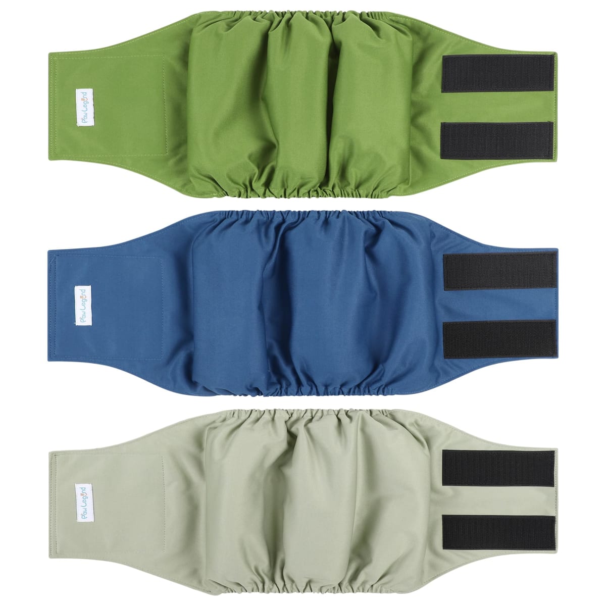 Paw Legend Washable Dog Belly Wrap Diapers for Male Dog (3 Pack)