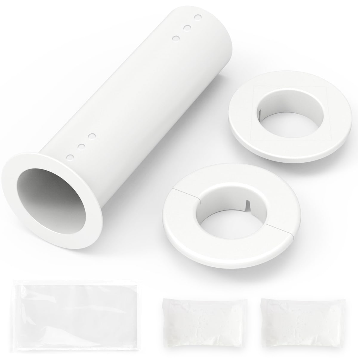 LSVFHADBFM Mini Split Cover Wall Sleeve for Air Conditioner Line Set Covers with air Conditioning Filter Cotton for Outside Units AC Sleeve Through The Wall Pipe Accessories (8.66 inches Length)