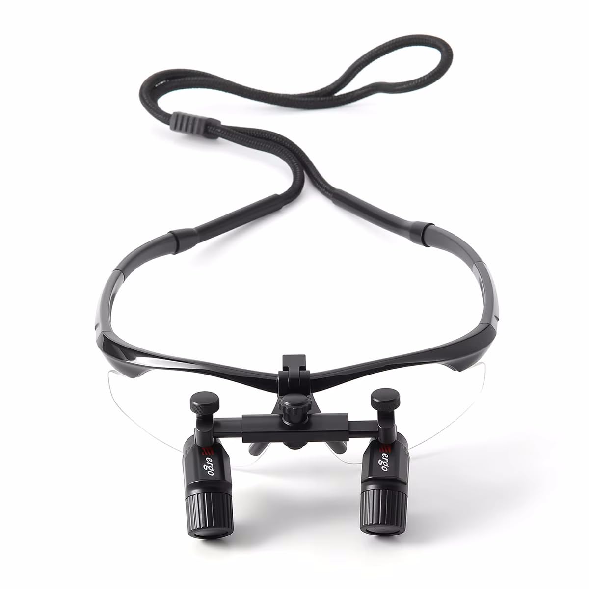 Koultona 3.0X/4.0X/5.0X/6.0X Magnification Ergo Loupes Ergonomic Ultralight Binocular Loupe Adjustable Magnifying Glasses (6.0X)