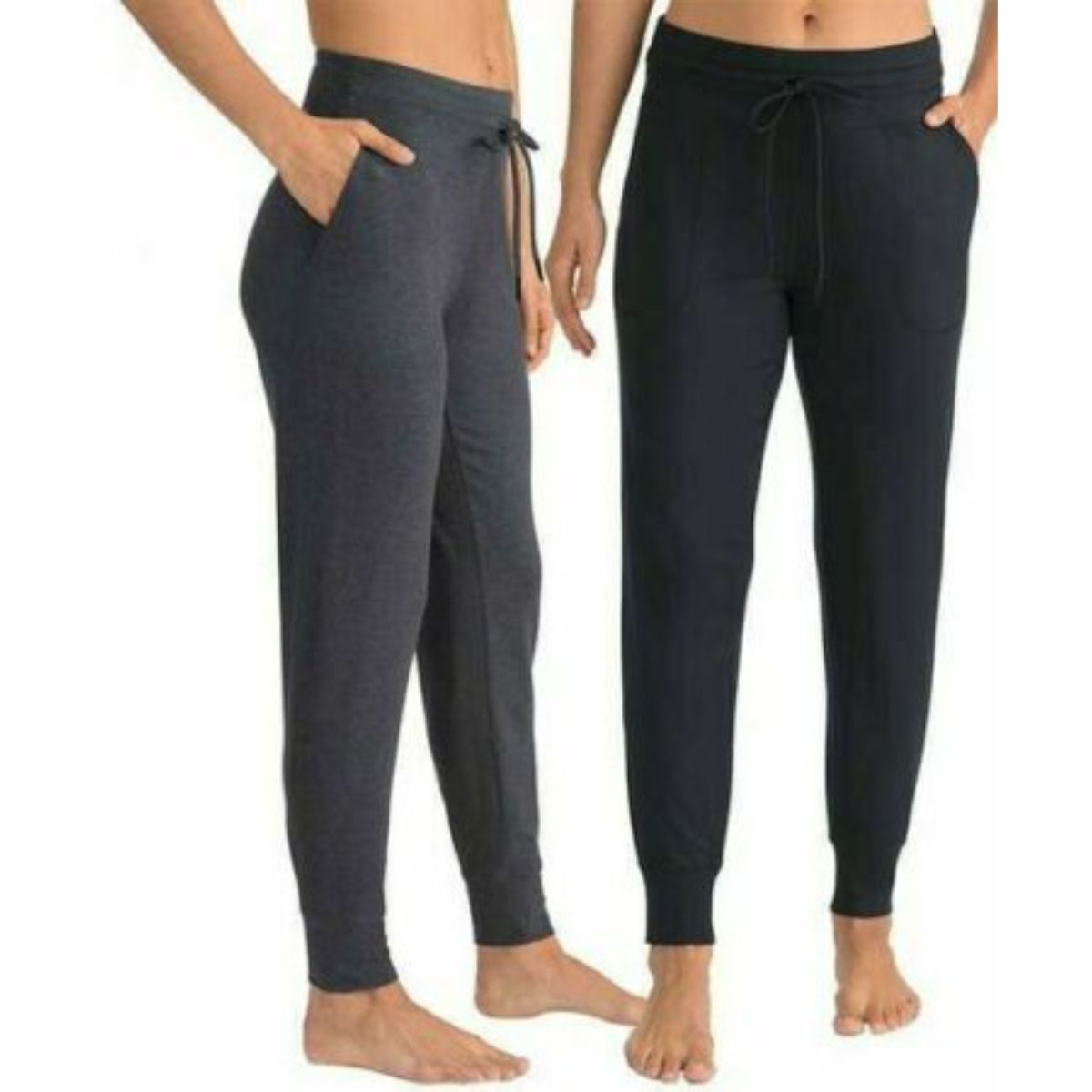 Lolë Women's Lounge Pant, 2-pack (Dark Grey & Light Grey)